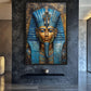 Tutankhamun Pharaoh Egypt Art Framed Canvas