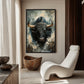 Raging Bull Modern Art Framed Canvas - PaintFu