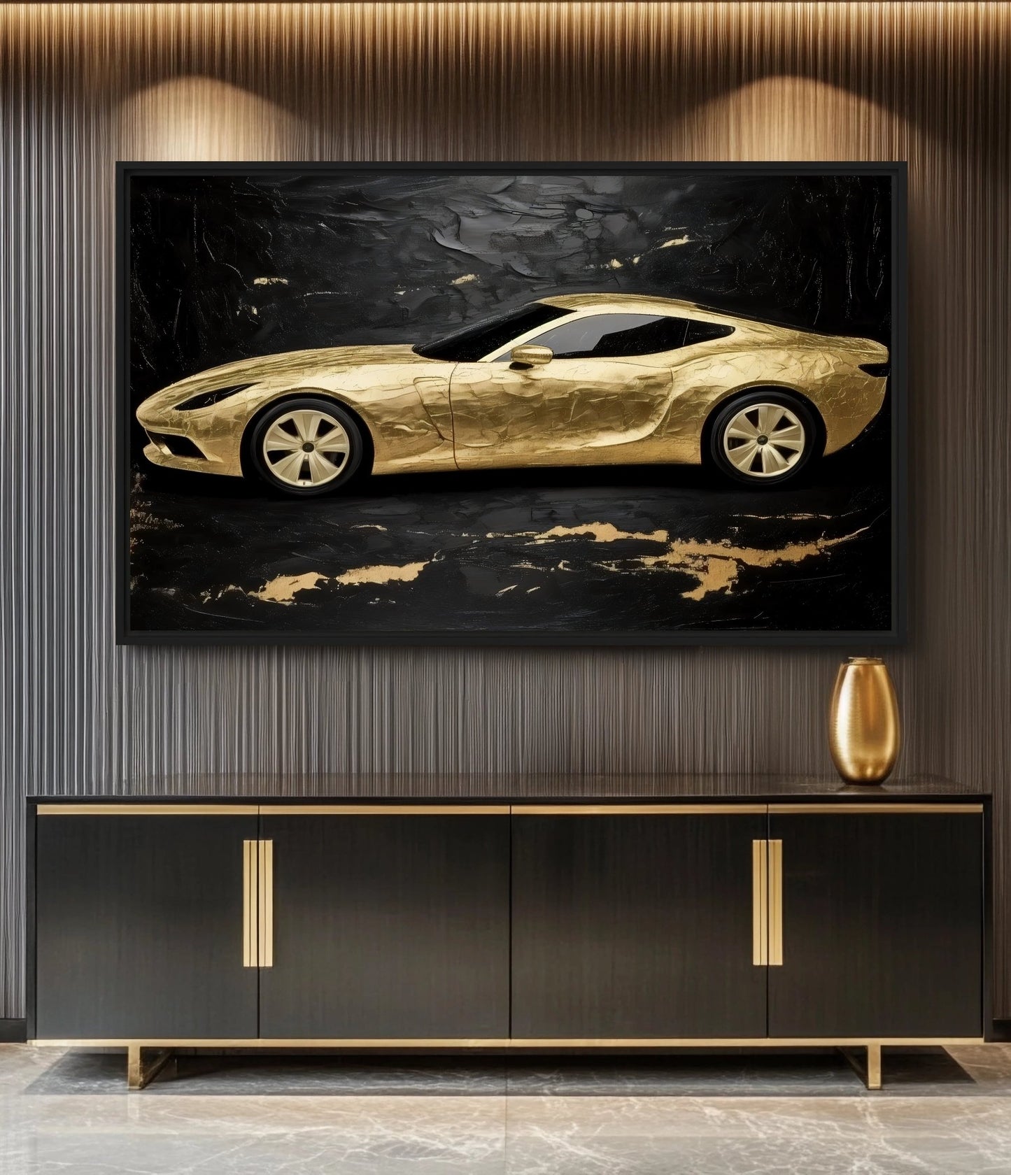 Luxury Spots Car Framed Canvas