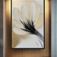 Golden Flower Brushstroke Art Digital Print