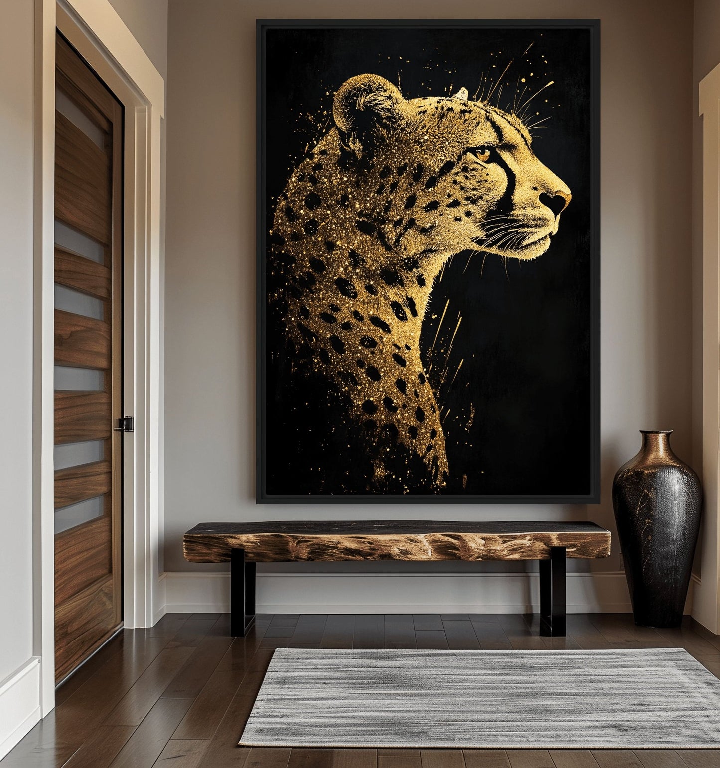 Cheetah Portrait Luxury Art Digital Print