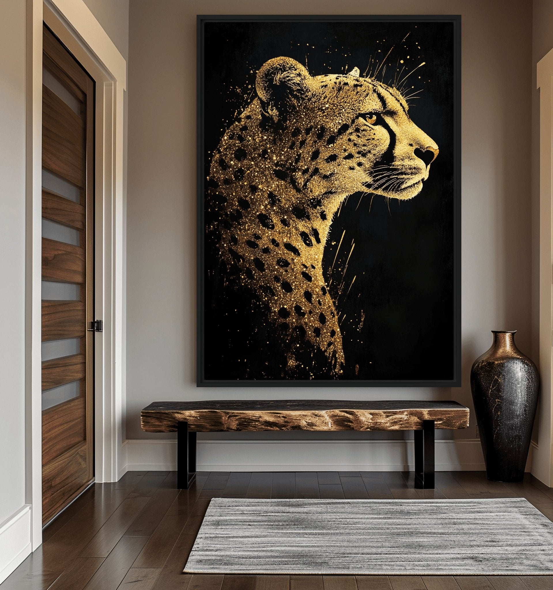 Cheetah Portrait Luxury Art Digital Print