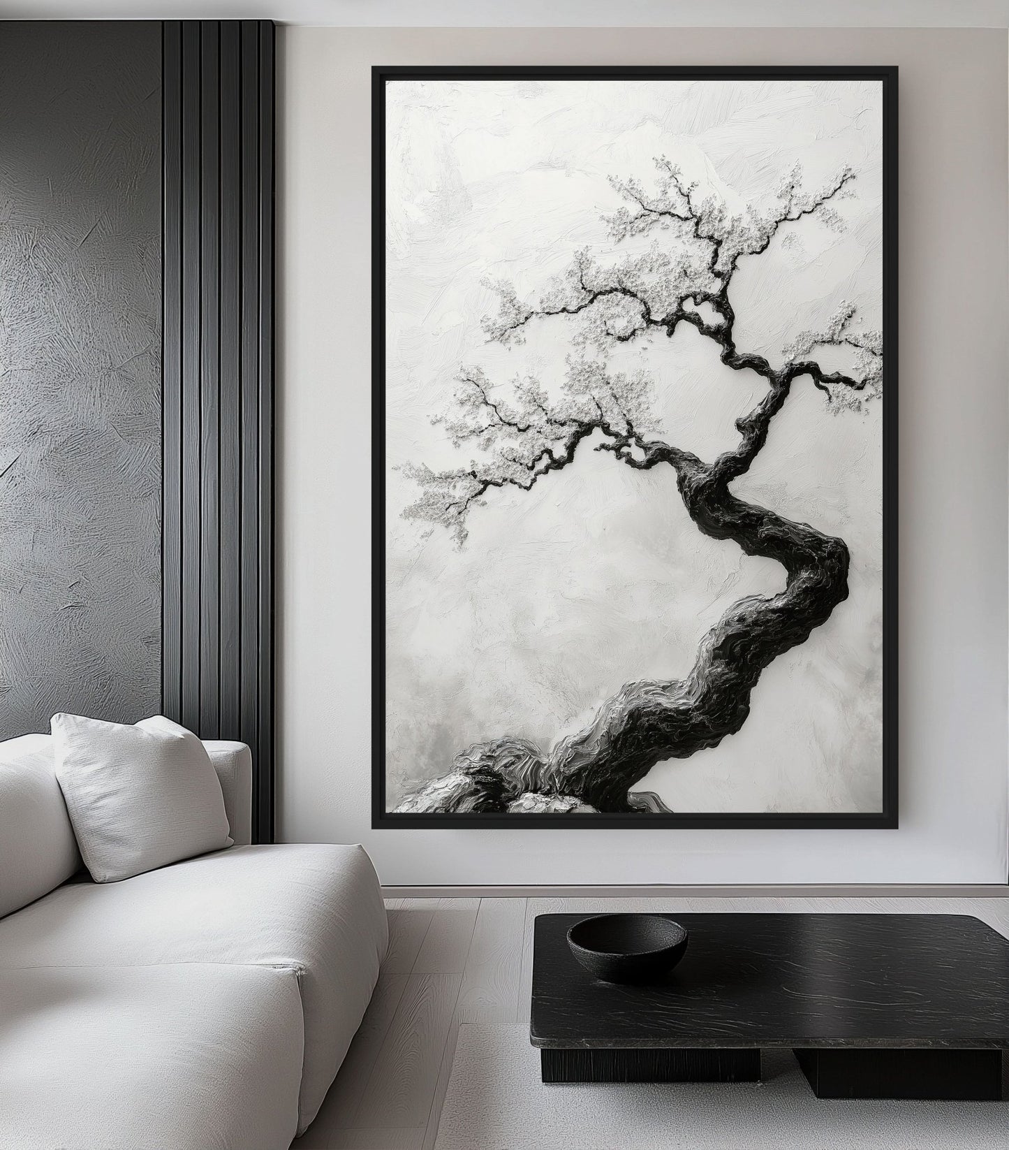 Sakura Wabi Sabi Art Framed Canvas