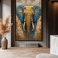 Elephant In Gold Modern Art Digital Print