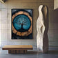 Tree Ring Art Framed Canvas