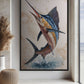 Blue Marlin Nautical Art Digital Print - PaintFu