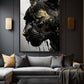 Black Panther In Gold Framed Canvas