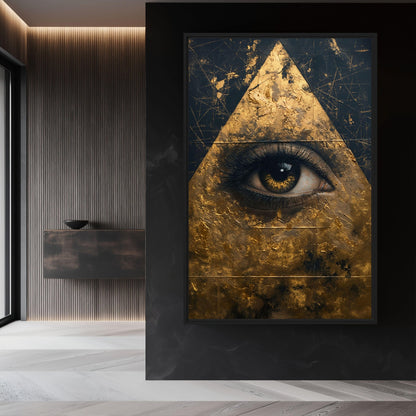 Illuminati Eye Luxury Art Framed Canvas