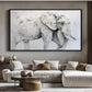 White Elephant Modern Art Digital Print