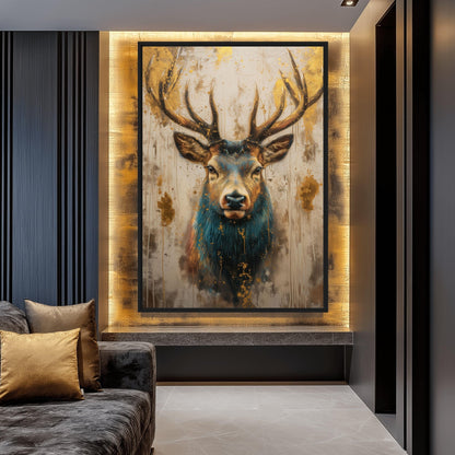 Majestic Deer Framed Canvas