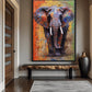 Colorful Elephant Framed Canvas