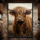 Brown Highland Cow Digital Print
