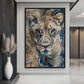 Lioness  Fluid Art Digital Print