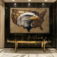 American Eagle Patriotic Art Framed Canvas