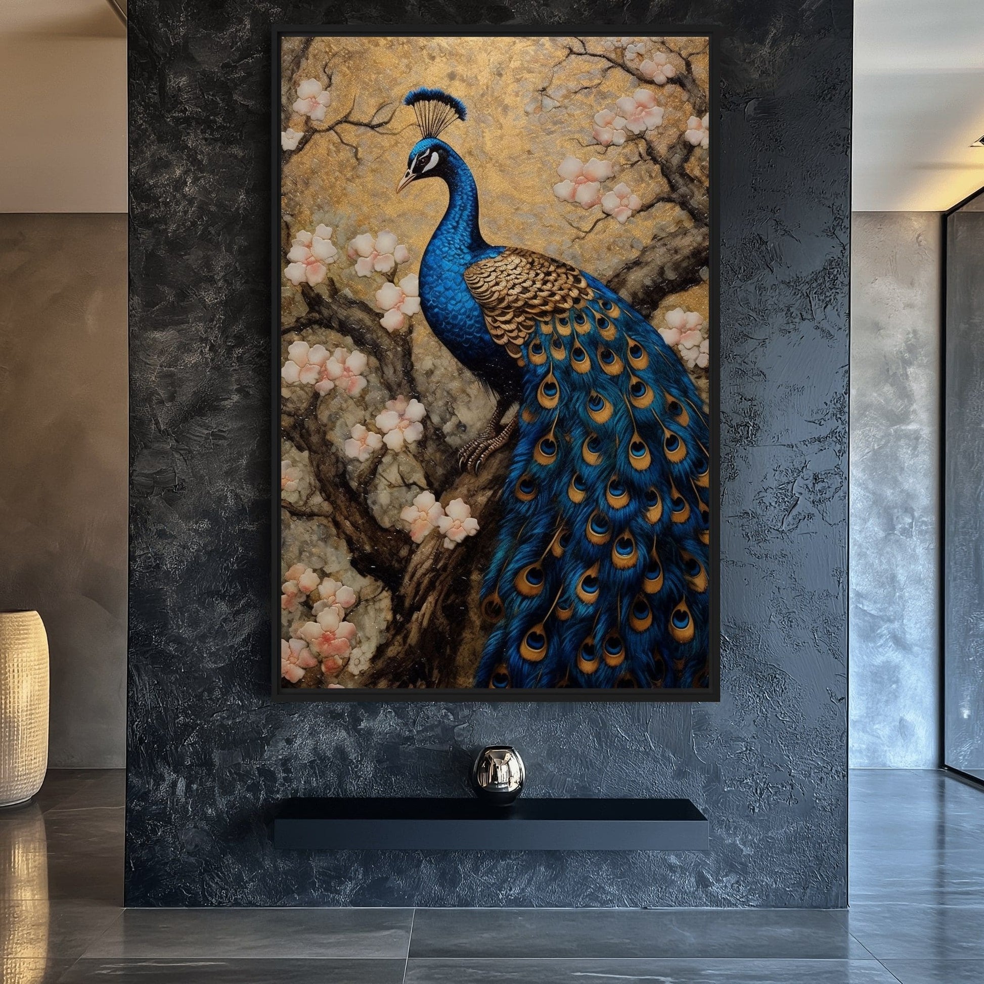 Peacock Japanese Art Digital Print
