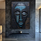 Tribal Mask African Art Framed Canvas