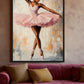 African American Ballerina Framed Canvas