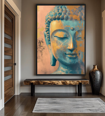 Buddha Pastel Colors Digital Print