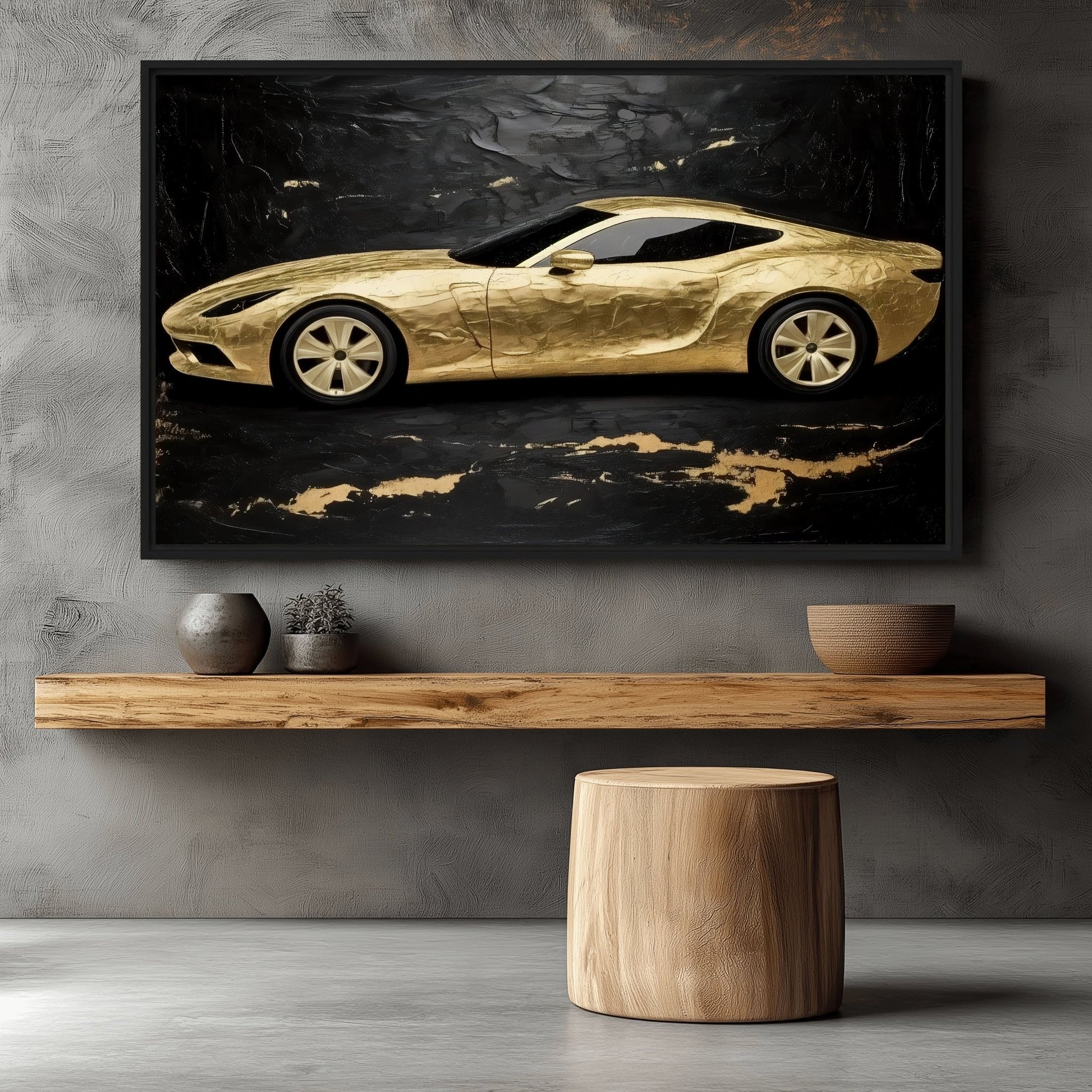 Luxury Spots Car Framed Canvas