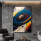 Space Abstract Framed Canvas - PaintFu