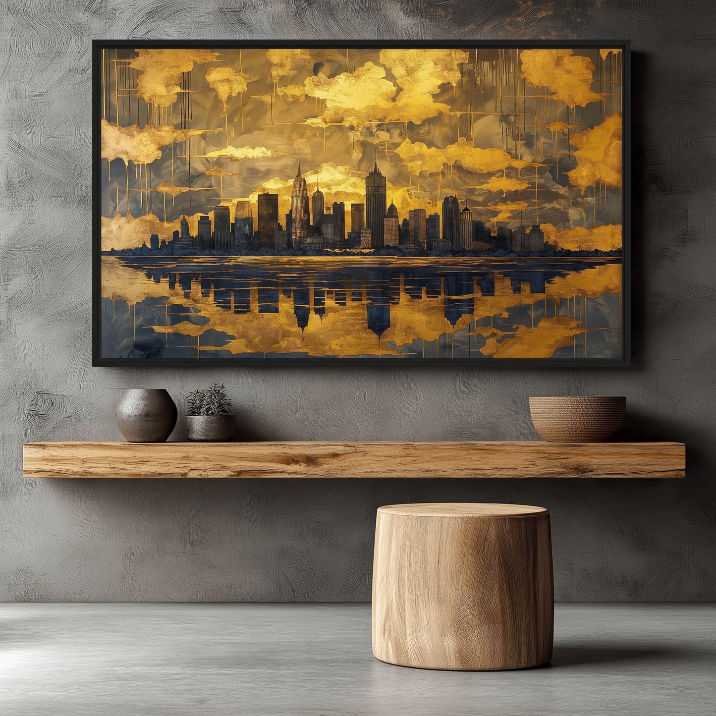 Stunning New York Cityscape Framed Canvas