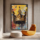 Crown Graffiti Art Framed Canvas - PaintFu