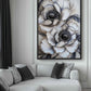 Luxury Neutral Floral Art Framed Canvas