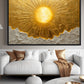 Sun In the Clouds Impasto Art Digital Print