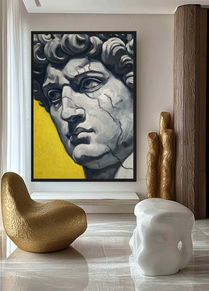 David Renaissance Art Framed Canvas - PaintFu