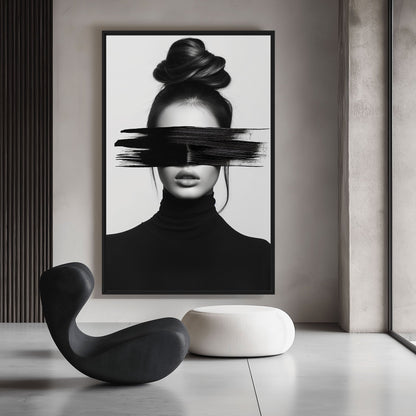 Woman Portrait Minimalist Art Digital Print