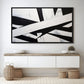 Black White Geometrical Art Framed Canvas