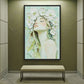 Flower Crowned Woman Framed Canvas