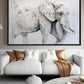 White Elephant Modern Art Digital Print