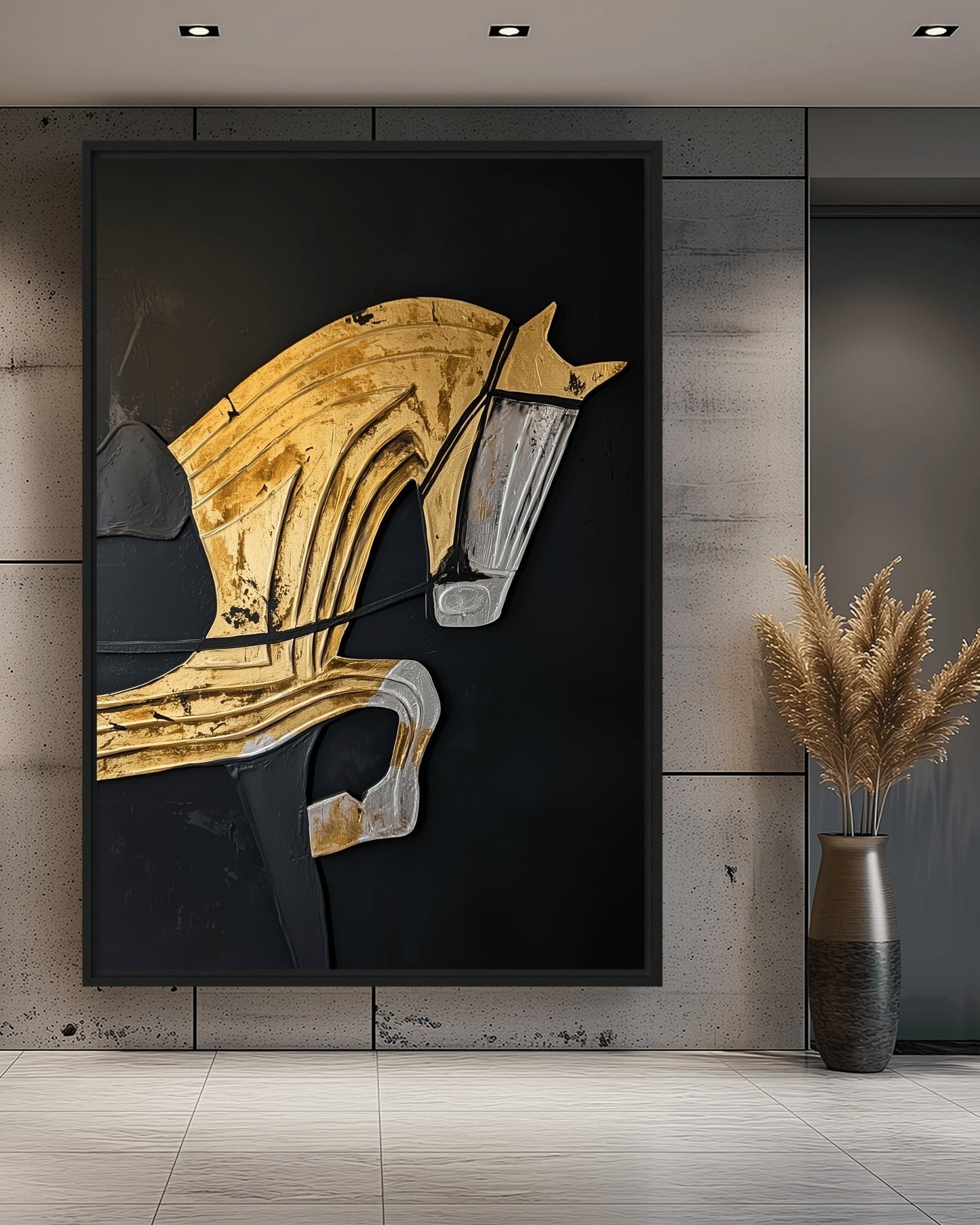 Horse Silhouette Modern Art Digital Print