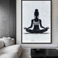 Woman Meditating Mindfulness Art Digital Print