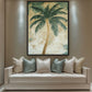 Palm Tree Beach Art Digital Print