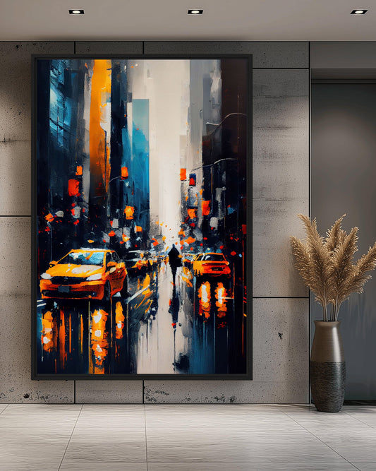New York Modern Art Framed Canvas - PaintFu