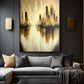 Yellow City Abstract Art Framed Canvas - PaintFu