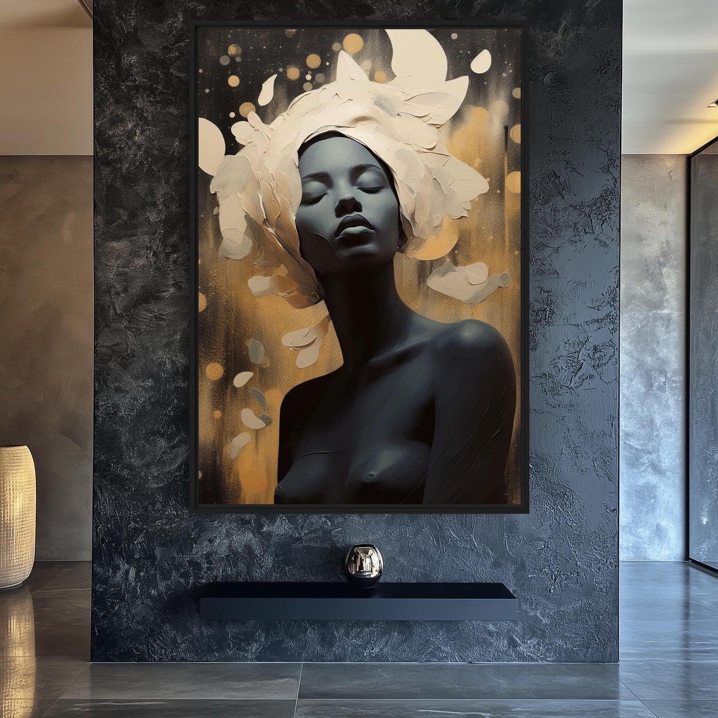 Woman Sensual Art Framed Canvas - PaintFu