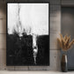 Black White Abstract Art Framed Canvas