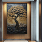 Tree Landscape Art Framed Canvas