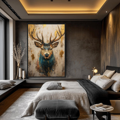 Majestic Deer Framed Canvas