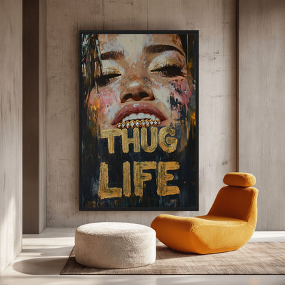 Thug Life Street Art Digital Print
