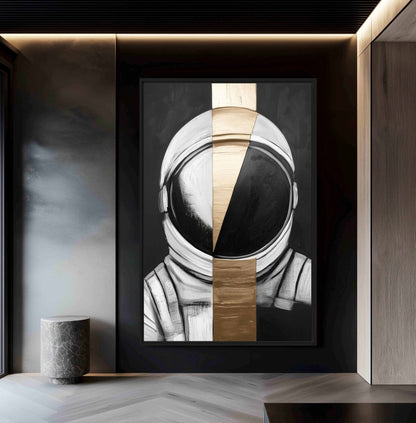 Astronaut Luxury Art Framed Canvas - PaintFu