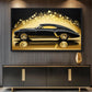 Luxury Retro Car Framed Canvas