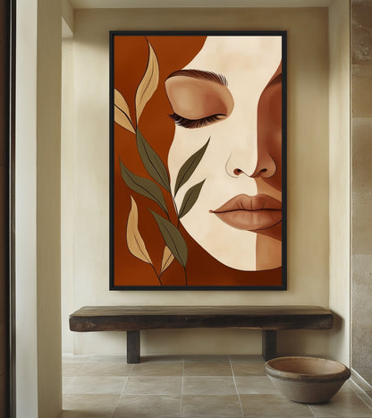 Boho Woman Art Framed Canvas - PaintFu