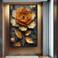 Golden Flower Floral Art Digital Print
