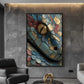 Snake Abstract Wildlife Art Framed Canvas