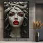 Mesmerizing Medusa Gorgon Framed Canvas