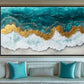 Ocean Arial View Modern Art Framed Canvas